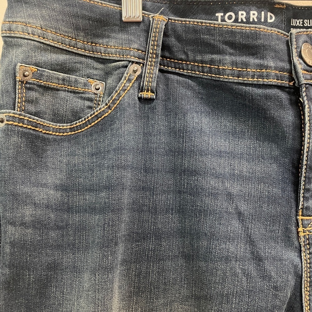 Like New Torrid Luxe Slim Boot Super Stretch Jeans - Picture 13 of 15